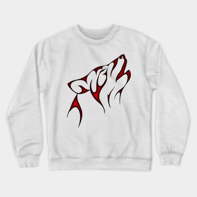 wolf Crewneck Sweatshirt by scdesigns